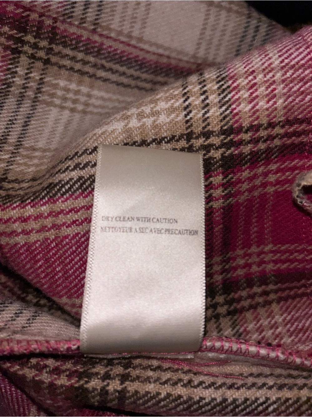 New! BLANK NYC Woodstock Pink Plaid Fringe Detail Shacket Sz Small - Picture 13 of 14